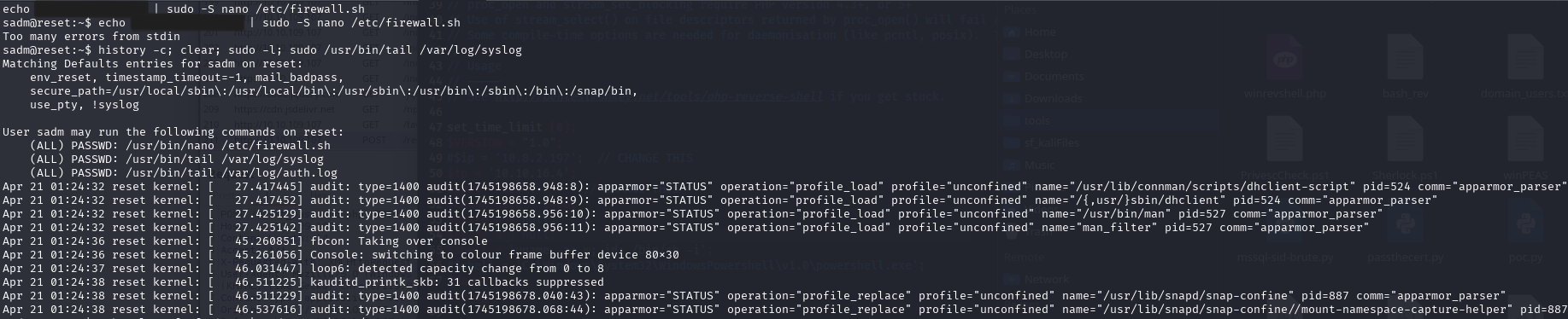 Reset VulnLab screenshot 3