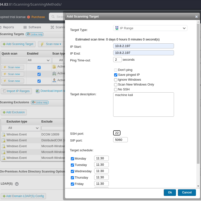 Sweep VulnLab screenshot 2